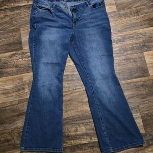 Maurices Dark Blue Wide Leg Jeans